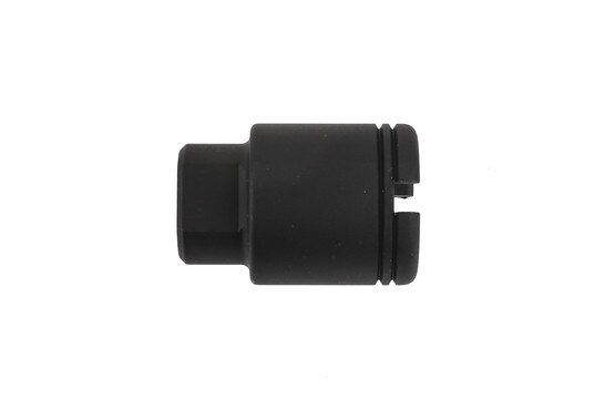 The KAK Industry Slimline 9mm Micro Flash Can is threaded 1/2x28